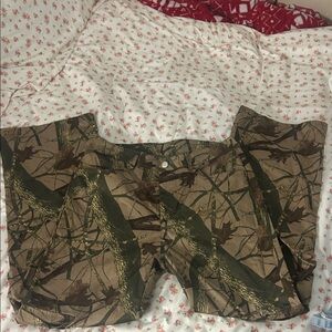 & Other Stories Camouflage Straight Leg Pants